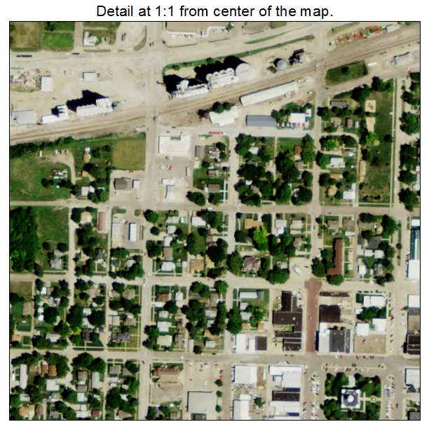 Minden, Nebraska aerial imagery detail