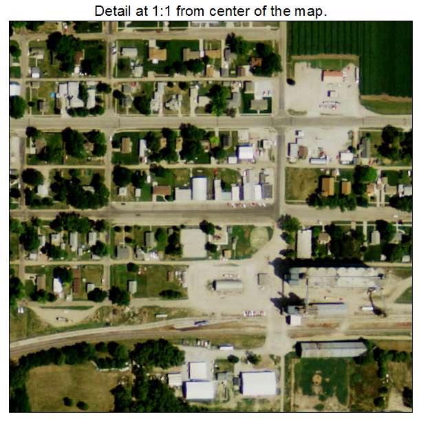 Monroe, Nebraska aerial imagery detail