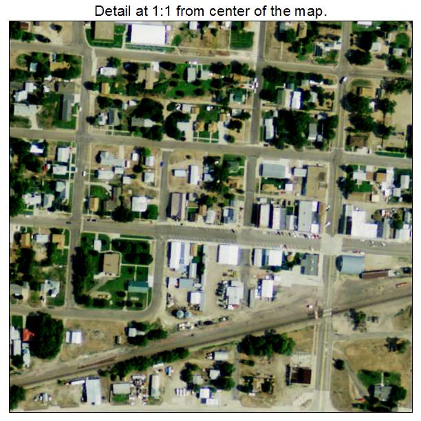Mullen, Nebraska aerial imagery detail