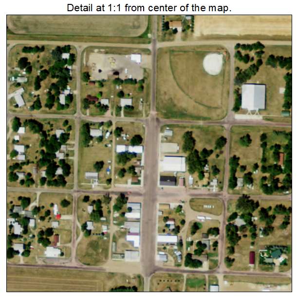 Naper, Nebraska aerial imagery detail