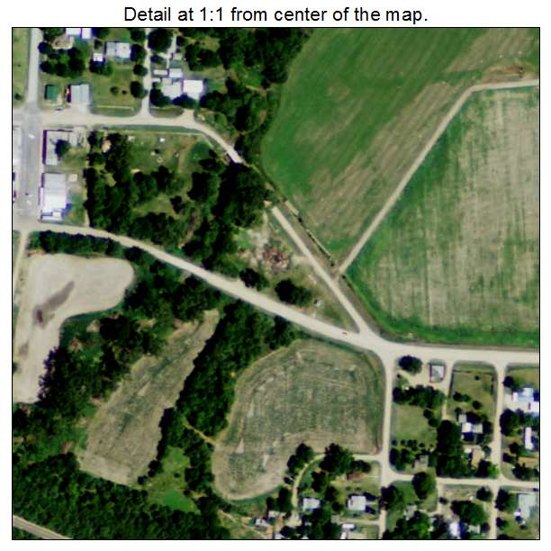 Naponee, Nebraska aerial imagery detail