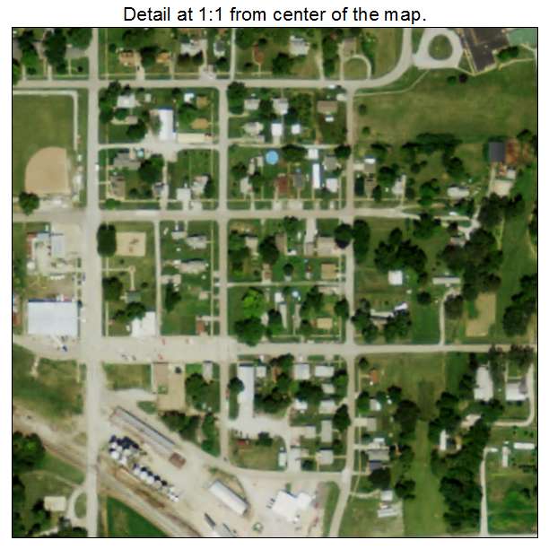 Nehawka, Nebraska aerial imagery detail