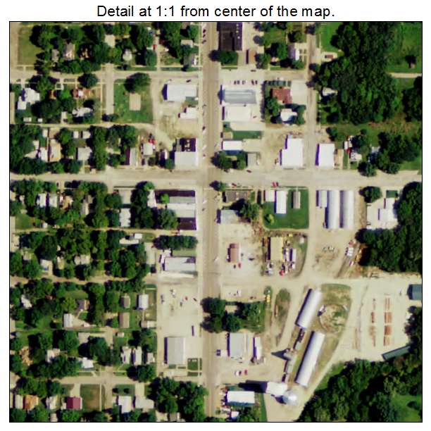 Nelson, Nebraska aerial imagery detail