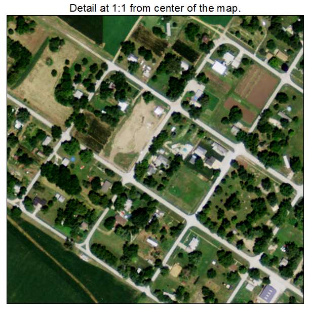 Nemaha, Nebraska aerial imagery detail