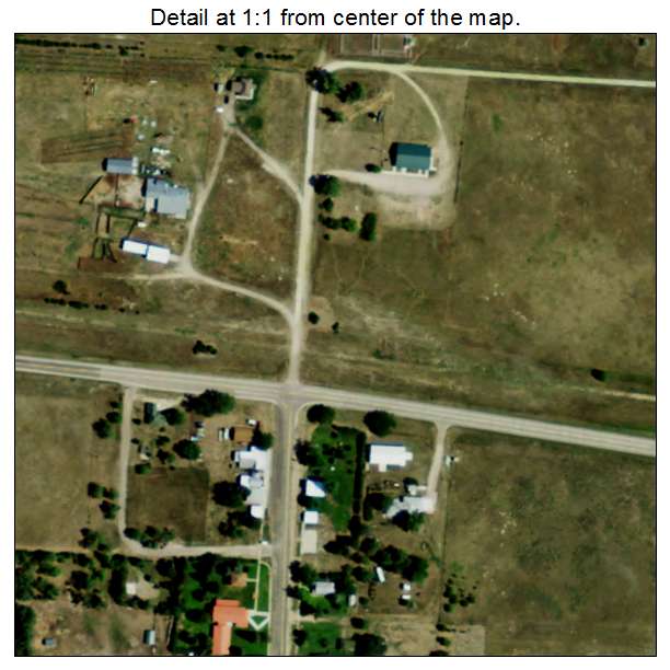 Nenzel, Nebraska aerial imagery detail