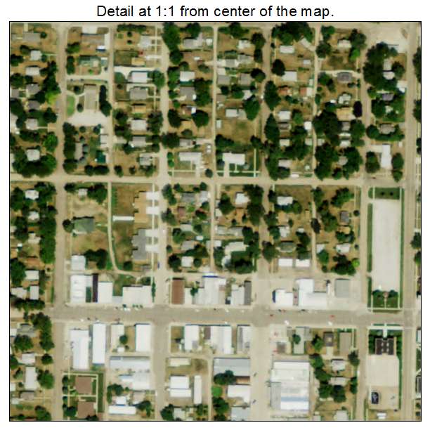Newman Grove, Nebraska aerial imagery detail