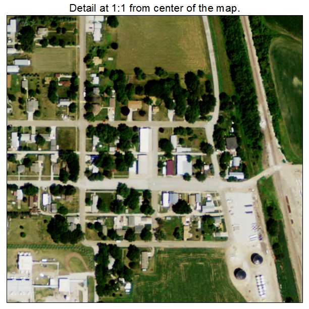 Nickerson, Nebraska aerial imagery detail