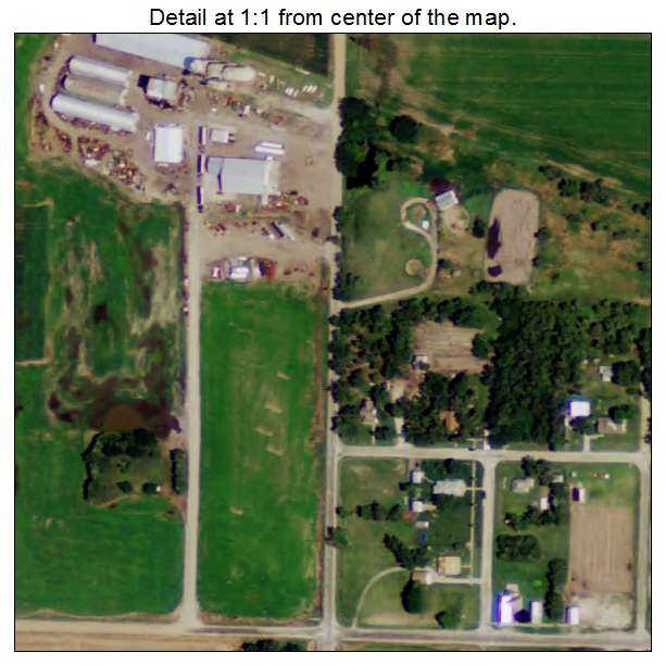 Nora, Nebraska aerial imagery detail