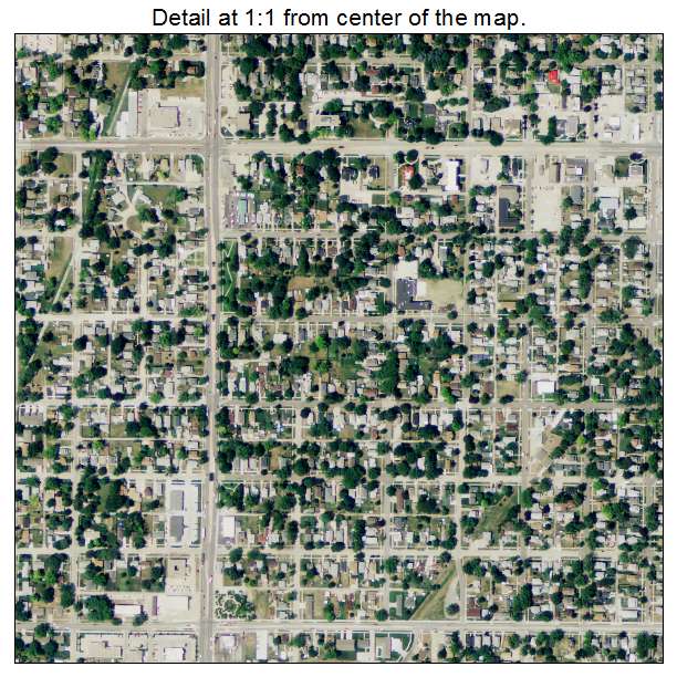 Norfolk, Nebraska aerial imagery detail