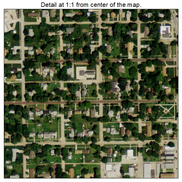 North Bend, Nebraska aerial imagery detail