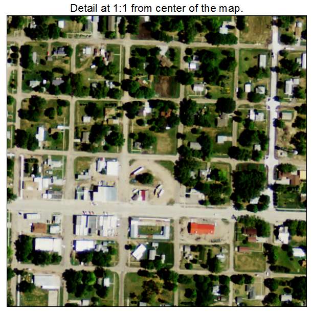North Loup, Nebraska aerial imagery detail