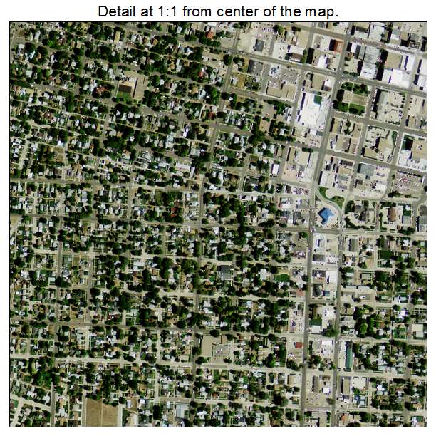 North Platte, Nebraska aerial imagery detail