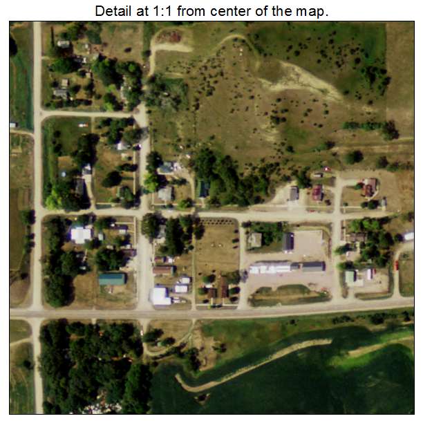 Obert, Nebraska aerial imagery detail