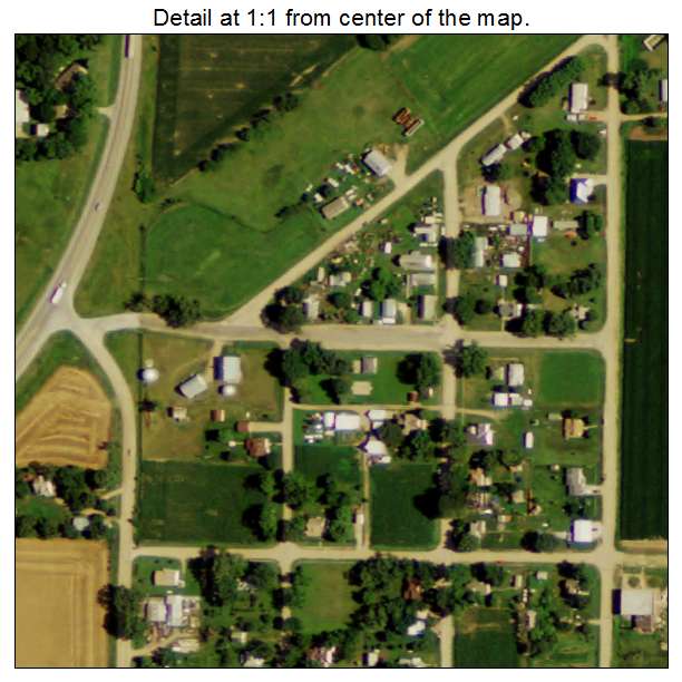 Octavia, Nebraska aerial imagery detail