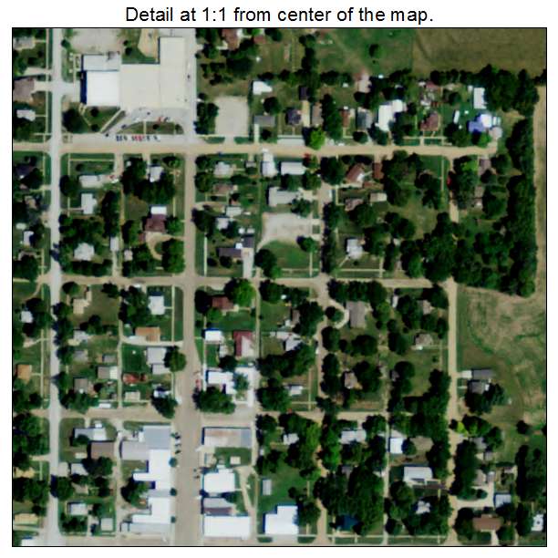 Odell, Nebraska aerial imagery detail