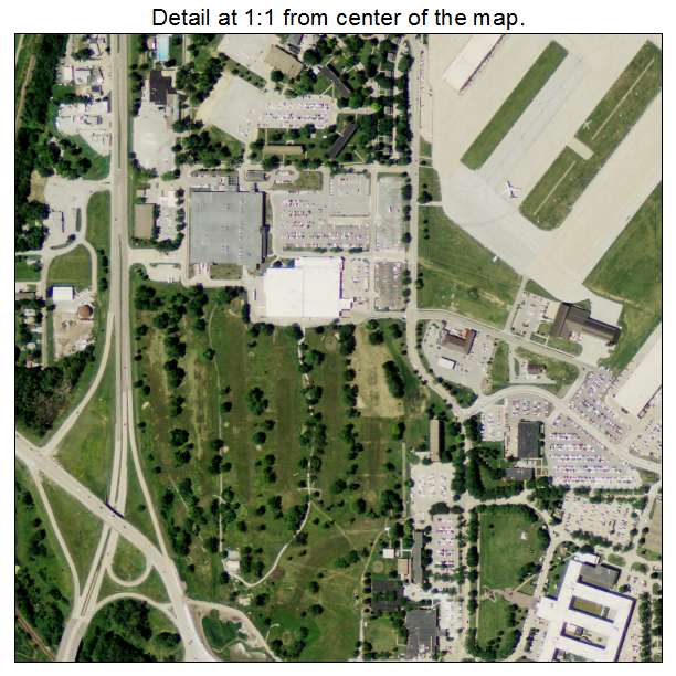 Offutt AFB, Nebraska aerial imagery detail
