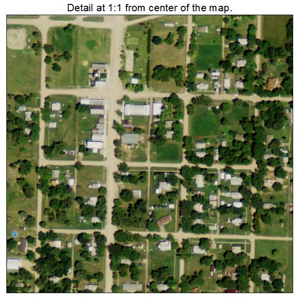 Ohiowa, Nebraska aerial imagery detail