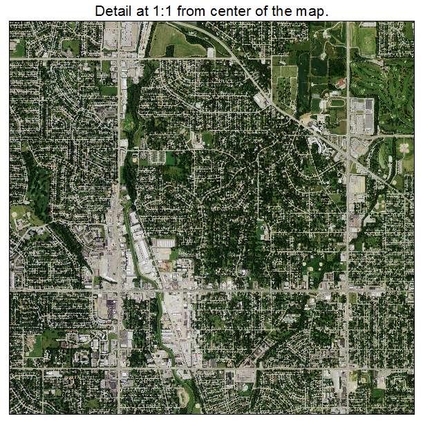 Omaha, Nebraska aerial imagery detail