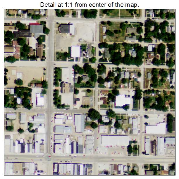 ONeill, Nebraska aerial imagery detail