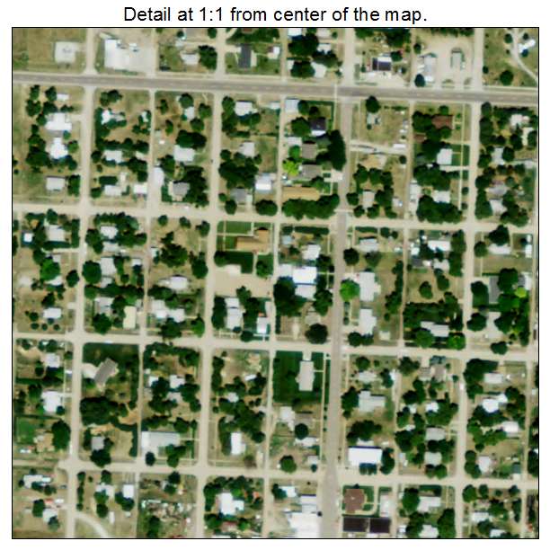 Orleans, Nebraska aerial imagery detail