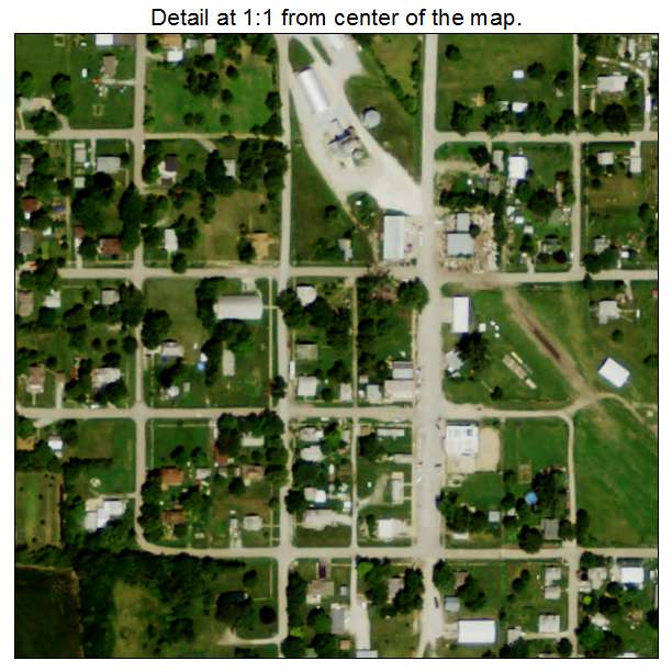 Otoe, Nebraska aerial imagery detail