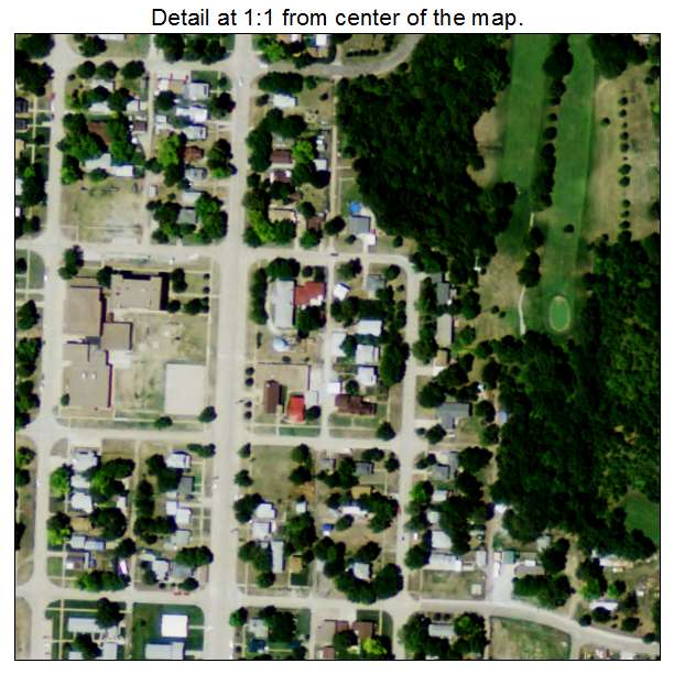 Oxford, Nebraska aerial imagery detail