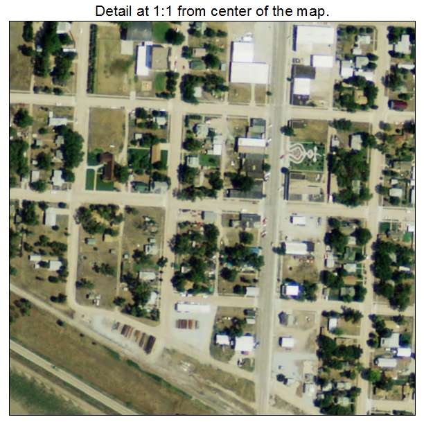 Palisade, Nebraska aerial imagery detail