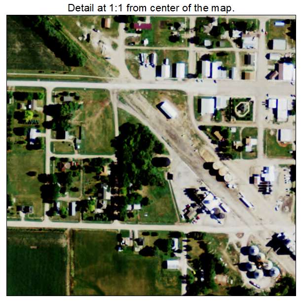 Palmer, Nebraska aerial imagery detail