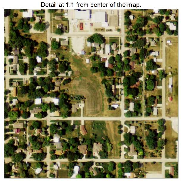 Pender, Nebraska aerial imagery detail