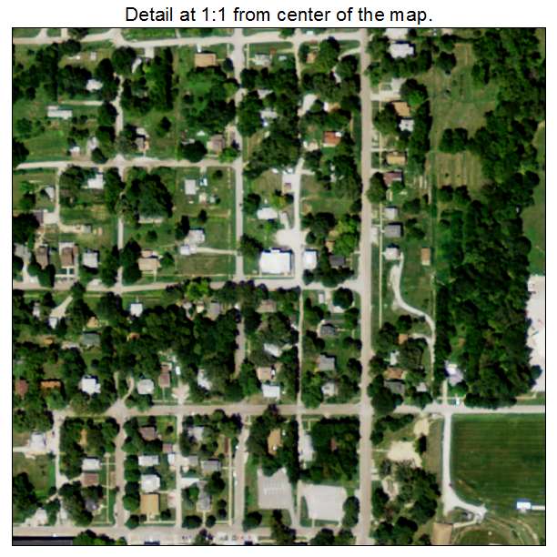 Peru, Nebraska aerial imagery detail