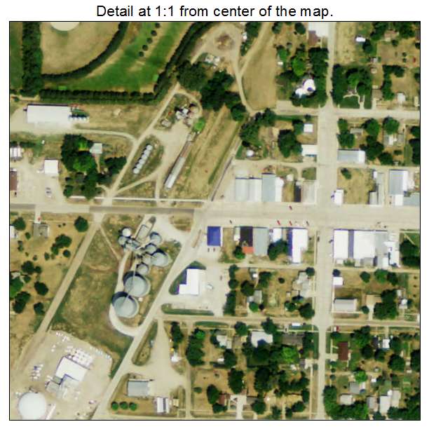 Petersburg, Nebraska aerial imagery detail