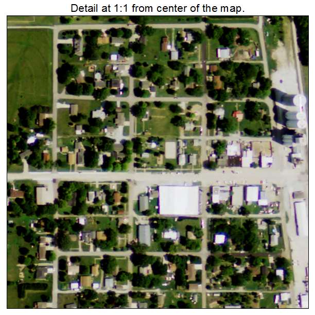 Pickrell, Nebraska aerial imagery detail