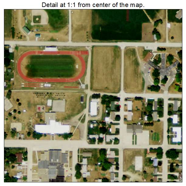Plainview, Nebraska aerial imagery detail