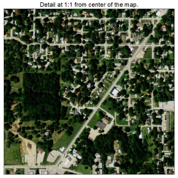 Plattsmouth, Nebraska aerial imagery detail
