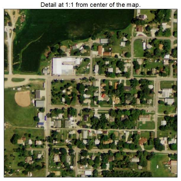 Pleasant Dale, Nebraska aerial imagery detail