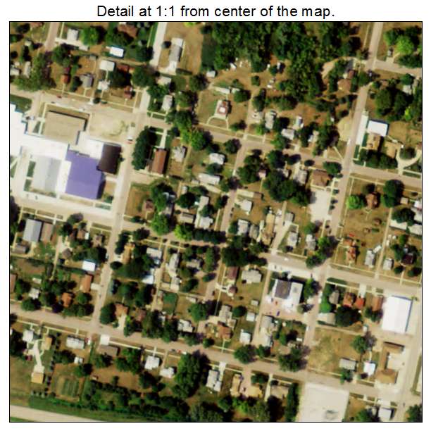 Ponca, Nebraska aerial imagery detail