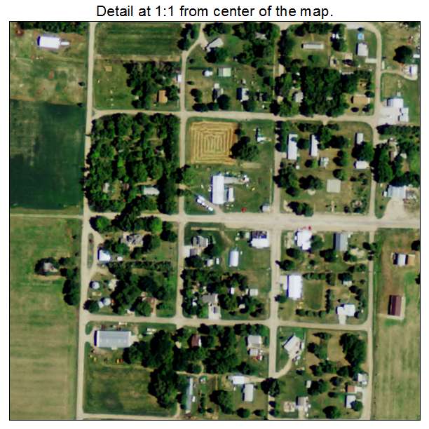 Prosser, Nebraska aerial imagery detail