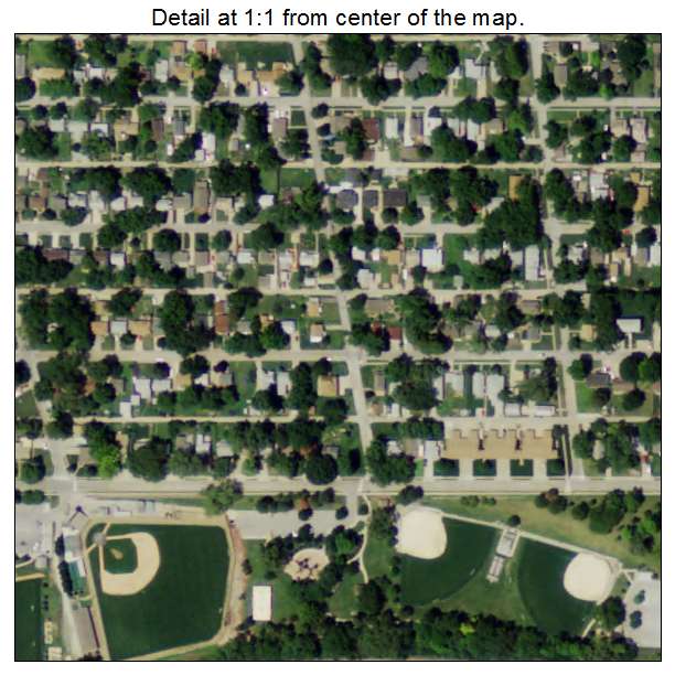 Ralston, Nebraska aerial imagery detail
