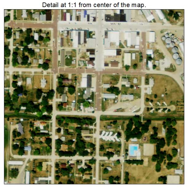 Randolph, Nebraska aerial imagery detail
