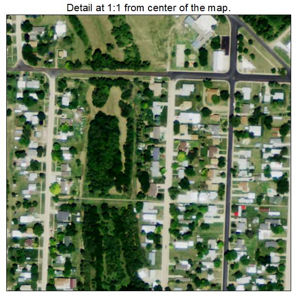 Republican City, Nebraska aerial imagery detail