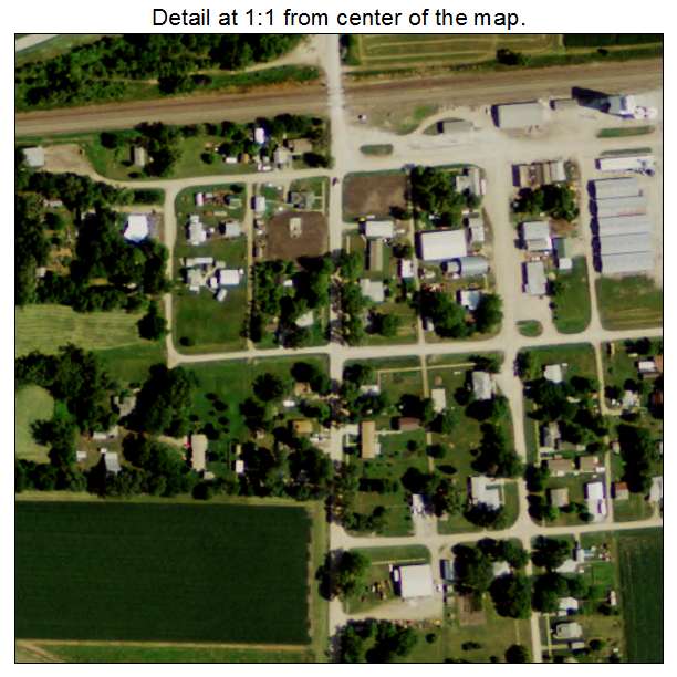 Richland, Nebraska aerial imagery detail