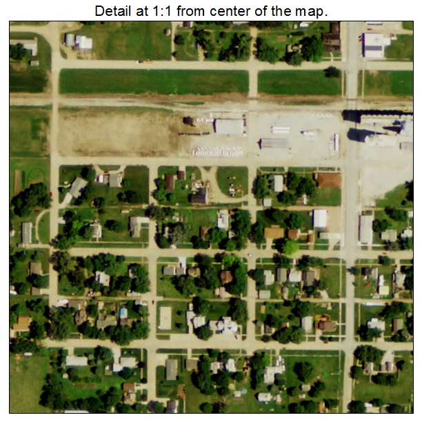 Rising City, Nebraska aerial imagery detail