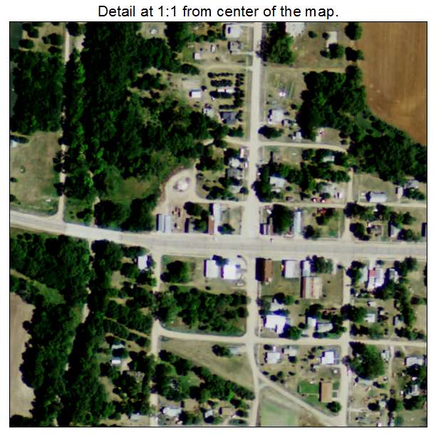 Riverton, Nebraska aerial imagery detail