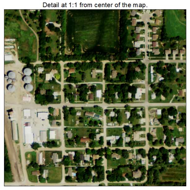 Roca, Nebraska aerial imagery detail