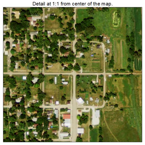 Rosalie, Nebraska aerial imagery detail