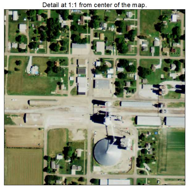 Roseland, Nebraska aerial imagery detail