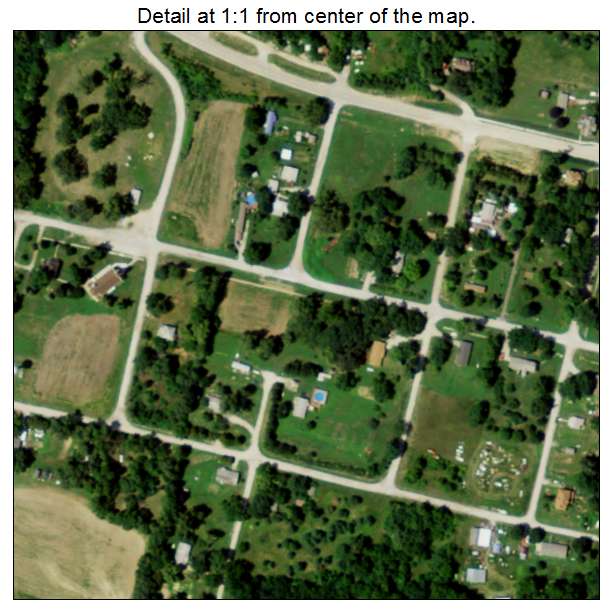 Rulo, Nebraska aerial imagery detail