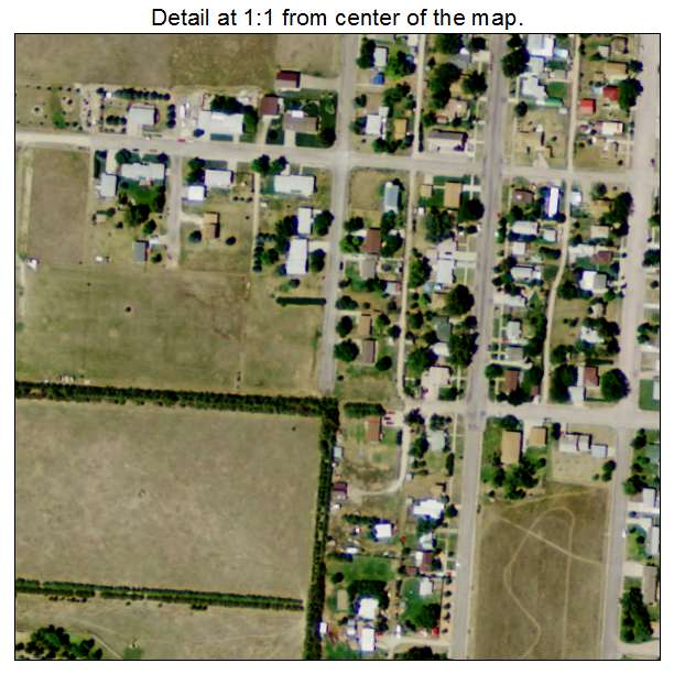 Rushville, Nebraska aerial imagery detail
