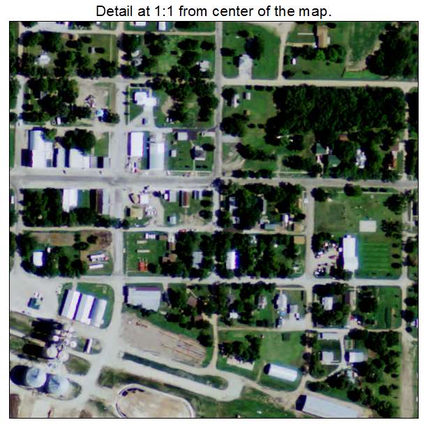 Ruskin, Nebraska aerial imagery detail
