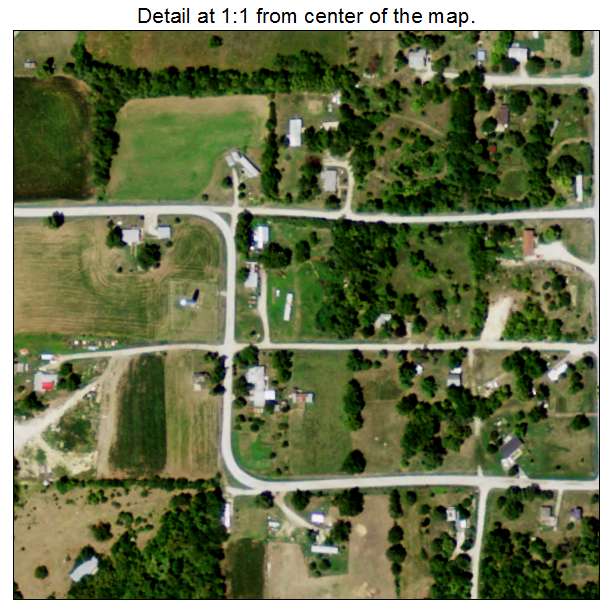 Salem, Nebraska aerial imagery detail